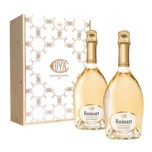 2 Sticle de Ruinart Blanc de Blancs 750 ml în cutie Cova
