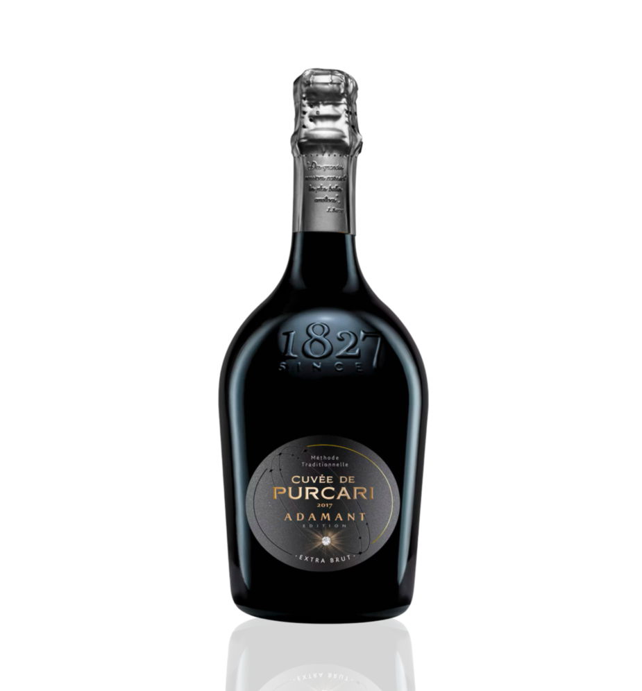 Cuvee De Purcari Adamant Edition Extra Brut, sticlă 0.75L cu etichetă decorată cu cristal Swarovski